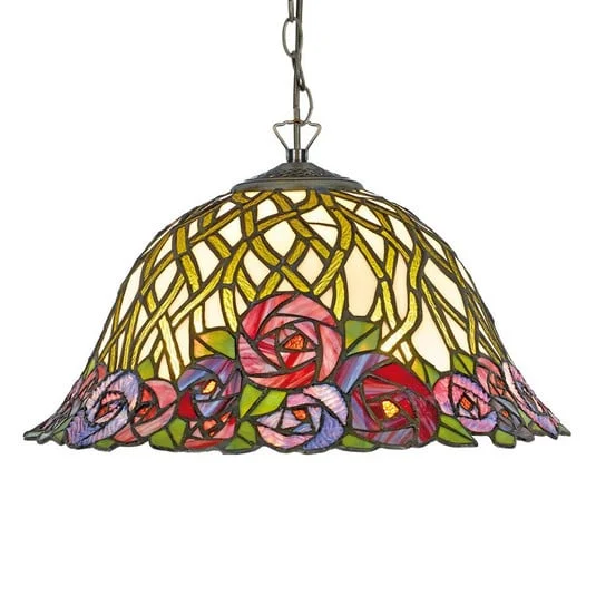 Lámpara colgante Melika estilo Tiffany, 1 luz