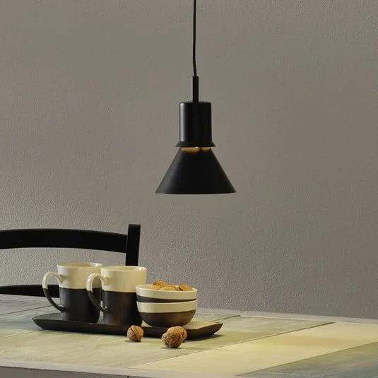 Lámpara colgante Anglepoise Type 80, negro mate