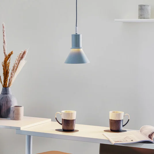 Lámpara colgante Anglepoise Type 80, gris niebla
