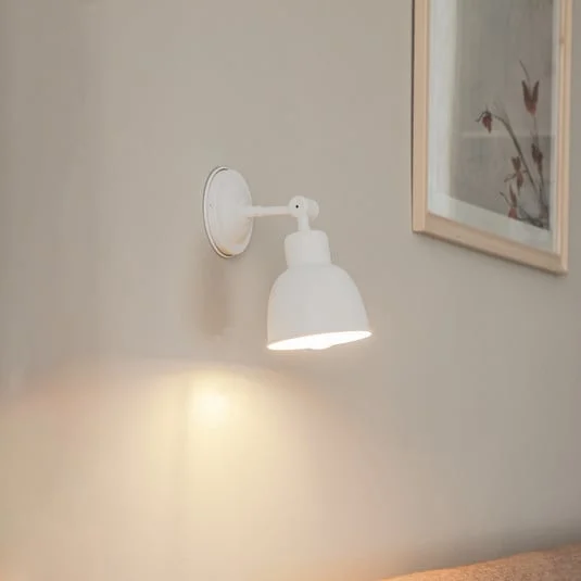 Aplique de pared Emoti, 1 luz, blanco