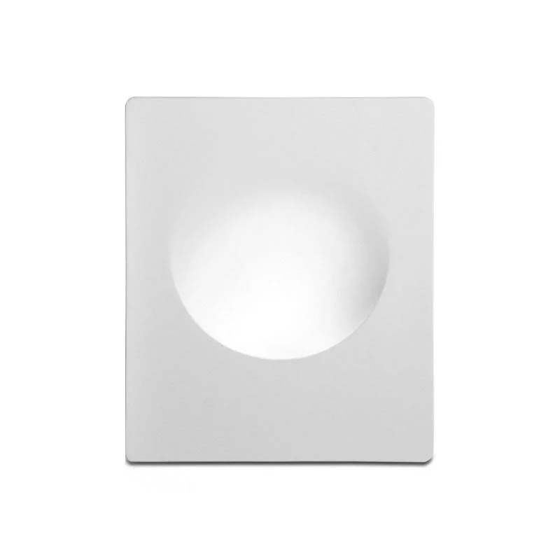Aplique de pared empotrable circulo de escayola "MUR" - Ø 15cm - GU10 - Trimless/ Integración