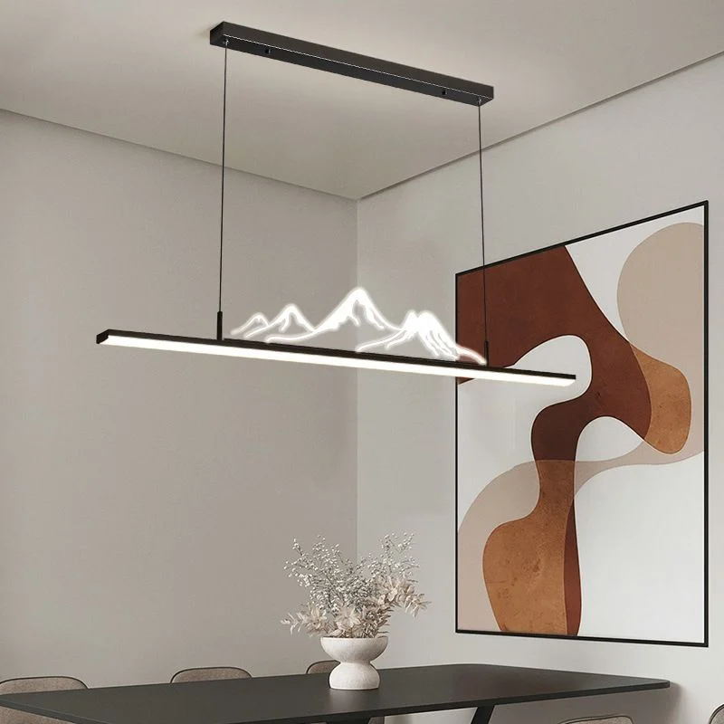 Arisha Lámpara Colgante LED de Diseño Montaña Negra/Oro