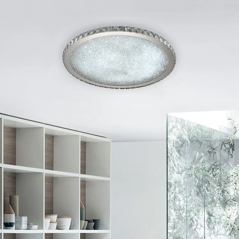 Kristy Plafón Redondo Transparente/Ambar Salón
