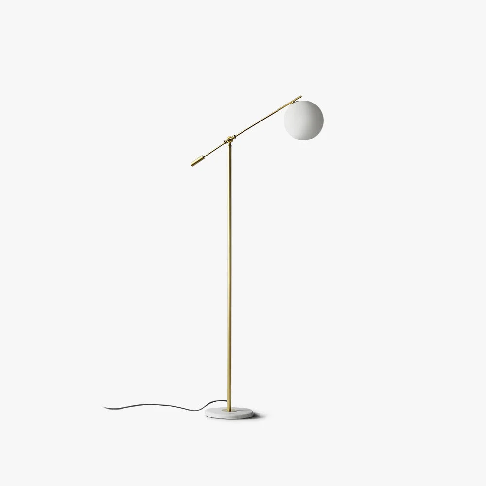 Mira Moderna Simple Metal/Vidrio Lámpara de Pie Oro