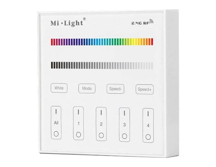 Panel de control táctil RGB y RGBW - 4 zonas - Mi-Light
