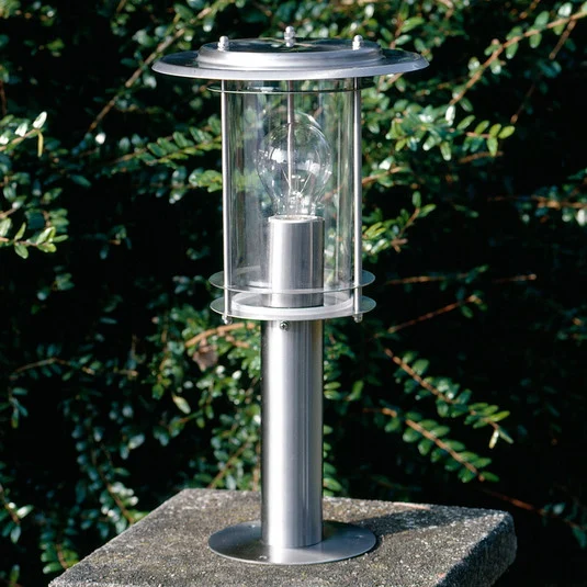 Baliza York, acero inoxidable, altura 40 cm, IP44, E27
