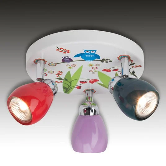Plafón LED Birds, 3 luces