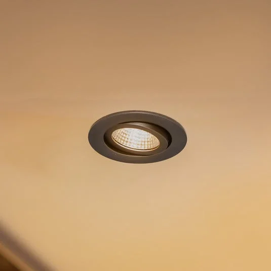 BRUMBERG foco LED 38° redondo negro 3000K