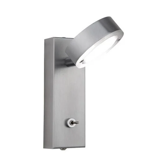 Aplique LED de alta calidad Saturna, interruptor