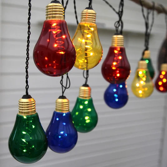 Cadena de luces LED Glow, 10 fuentes de luz color