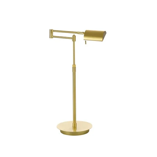 Lámpara de mesa LED Graz, latón