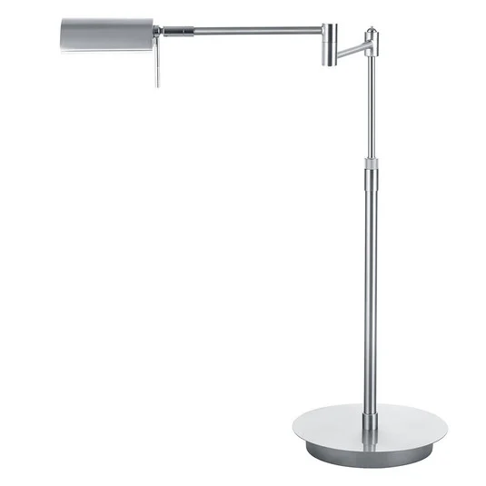 Lámpara de mesa LED Graz, níquel mate