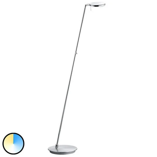 Lámpara de pie Omega, tecnología CCT, níquel