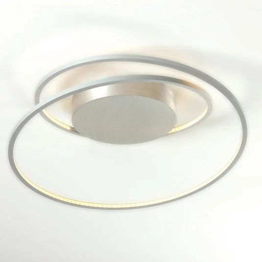 Fascinante lámpara de techo LED Arroba de aluminio