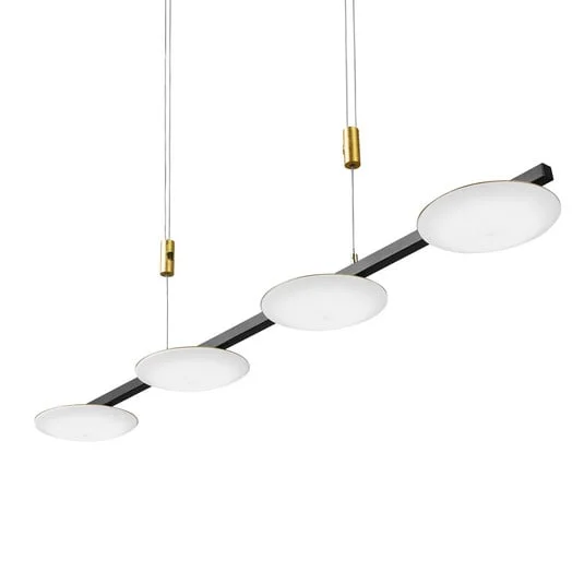 BANKAMP Pure Up Lámpara colgante LED, 4 luces