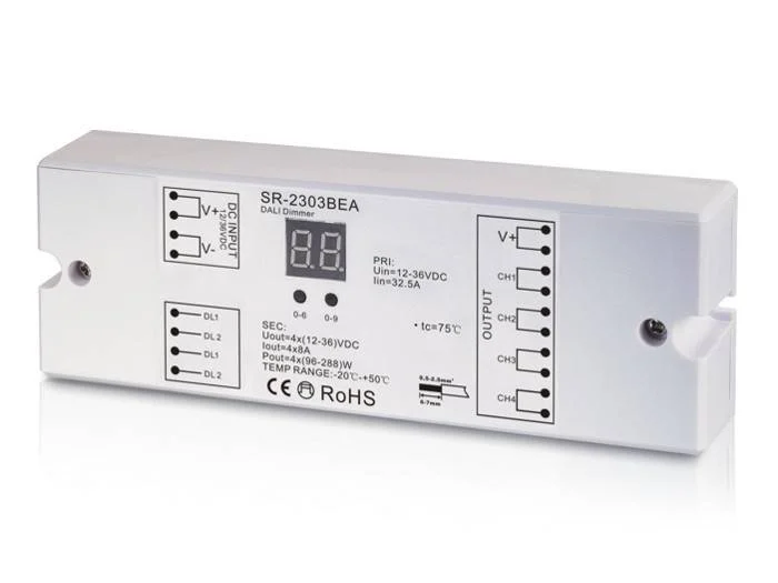 Dimmer Dali DC 12-36V 8A/canal (4 canales)