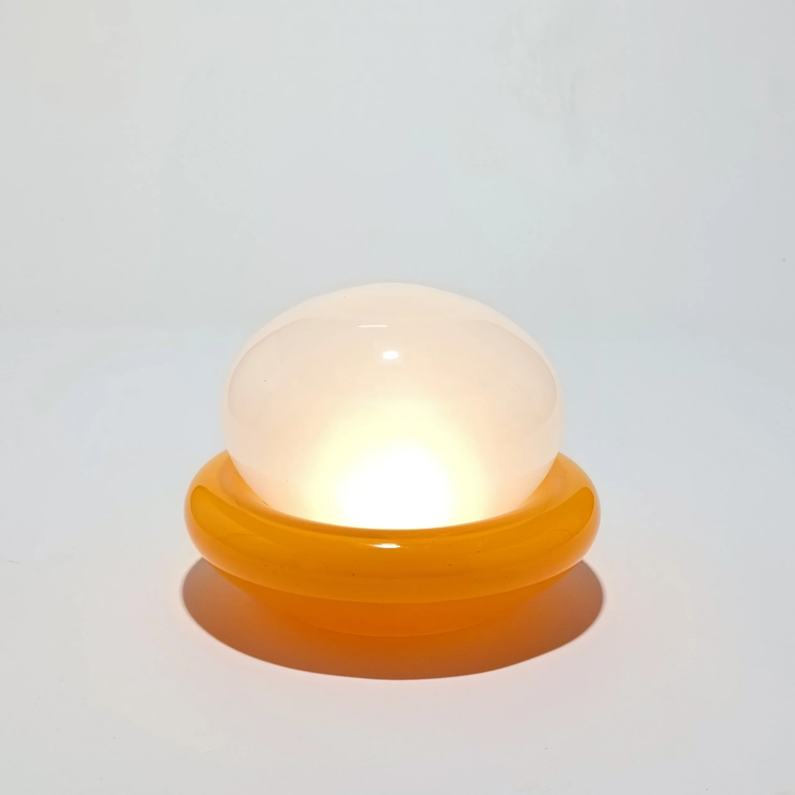 Pantalla de lámpara inalámbrica "Nebulume" Naranja