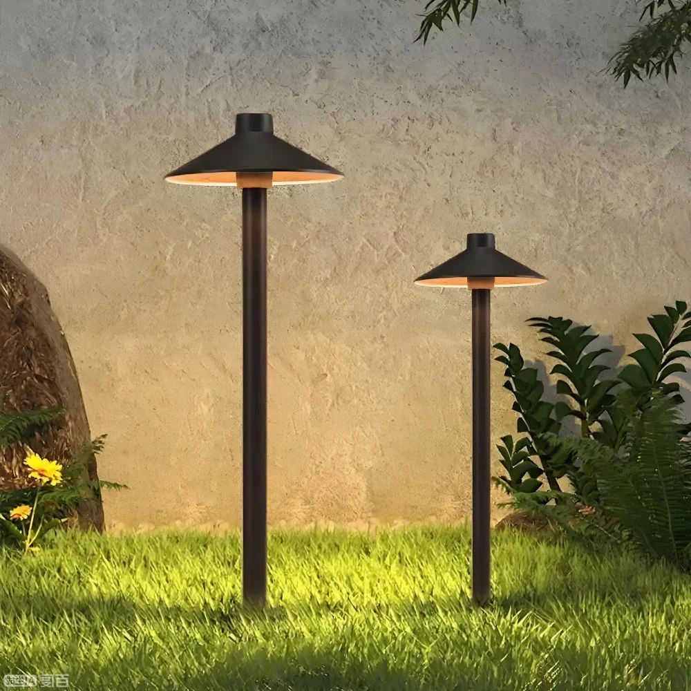 Lámpara de estaca solar LED IP65 para jardín con diseño de hongo