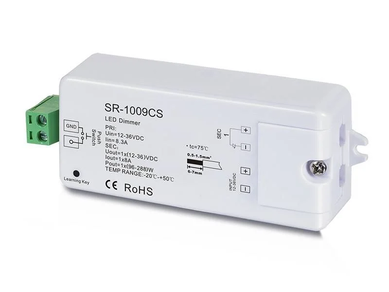 Regulador Monocolor 12-36V 1 canal 8A SUNRICHER - Perfect RF