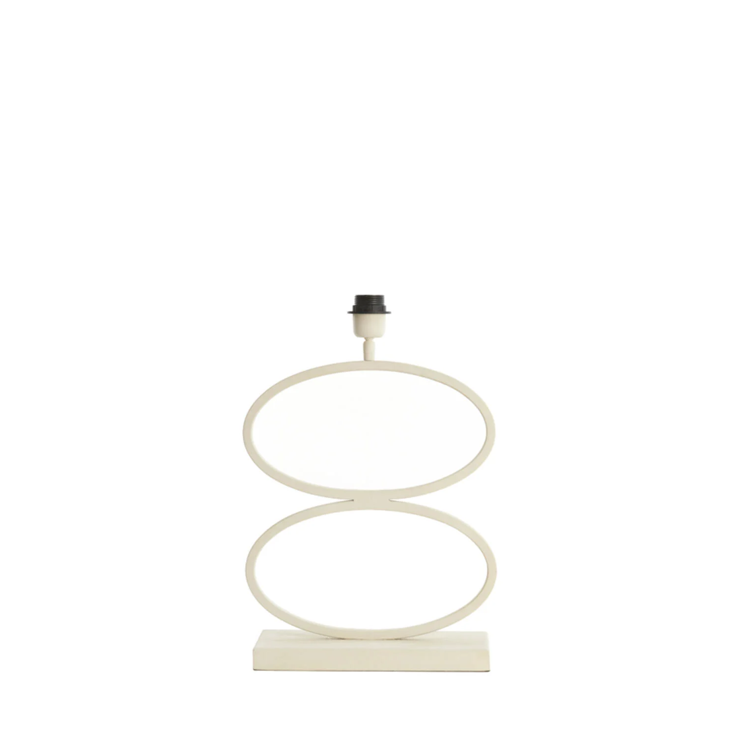 Base de lámpara de mesa blanca ovalada Light & Living Stelius