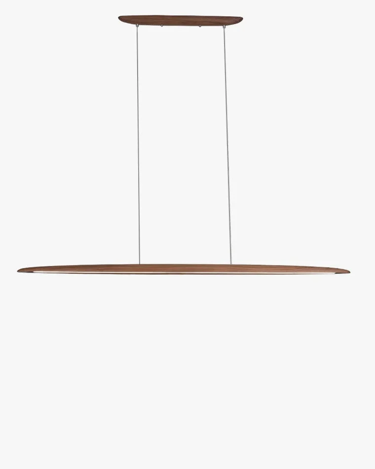 Lámpara colgante lineal LED de madera WOMO-WM2523