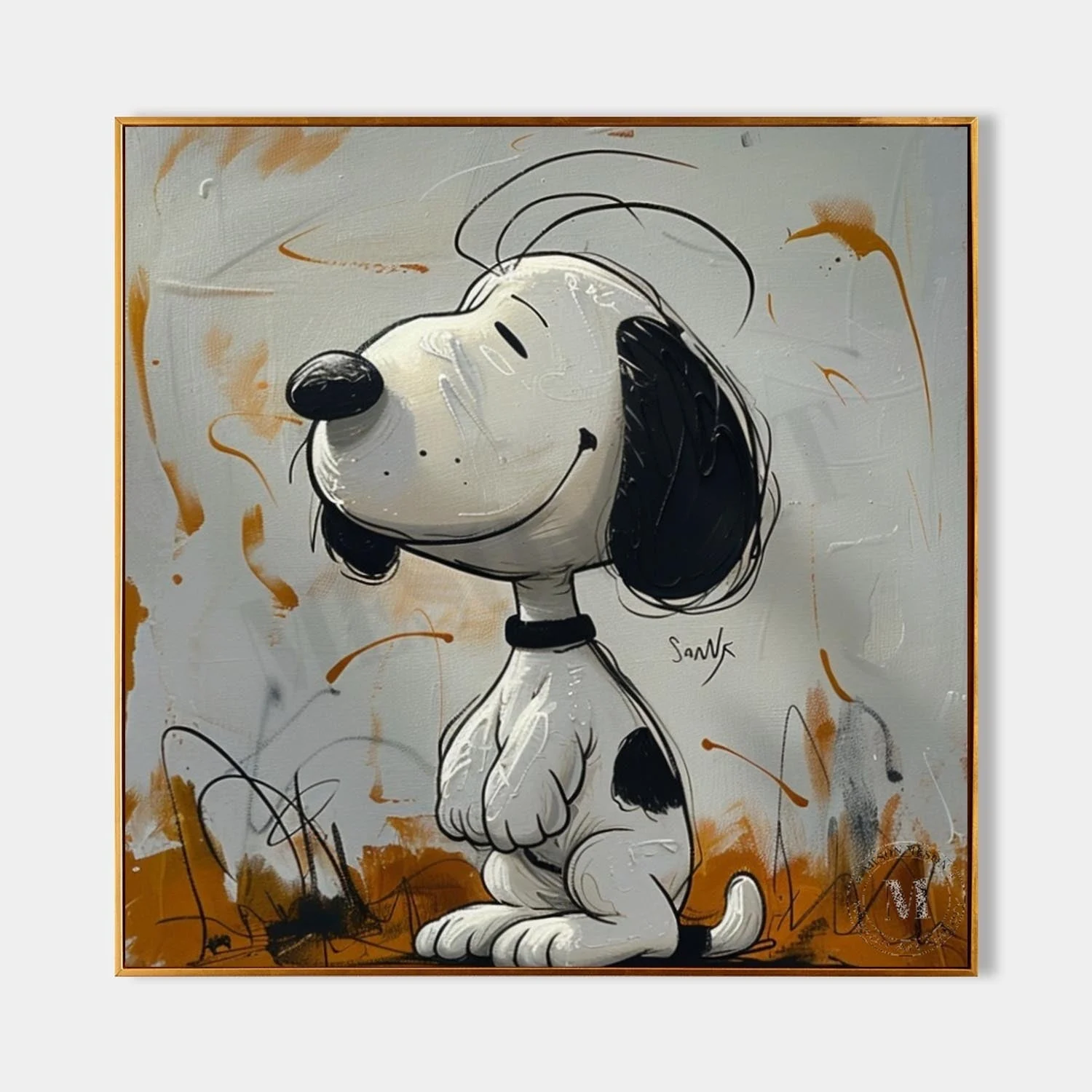 Snoopy Arte de Grafiti Abstracto