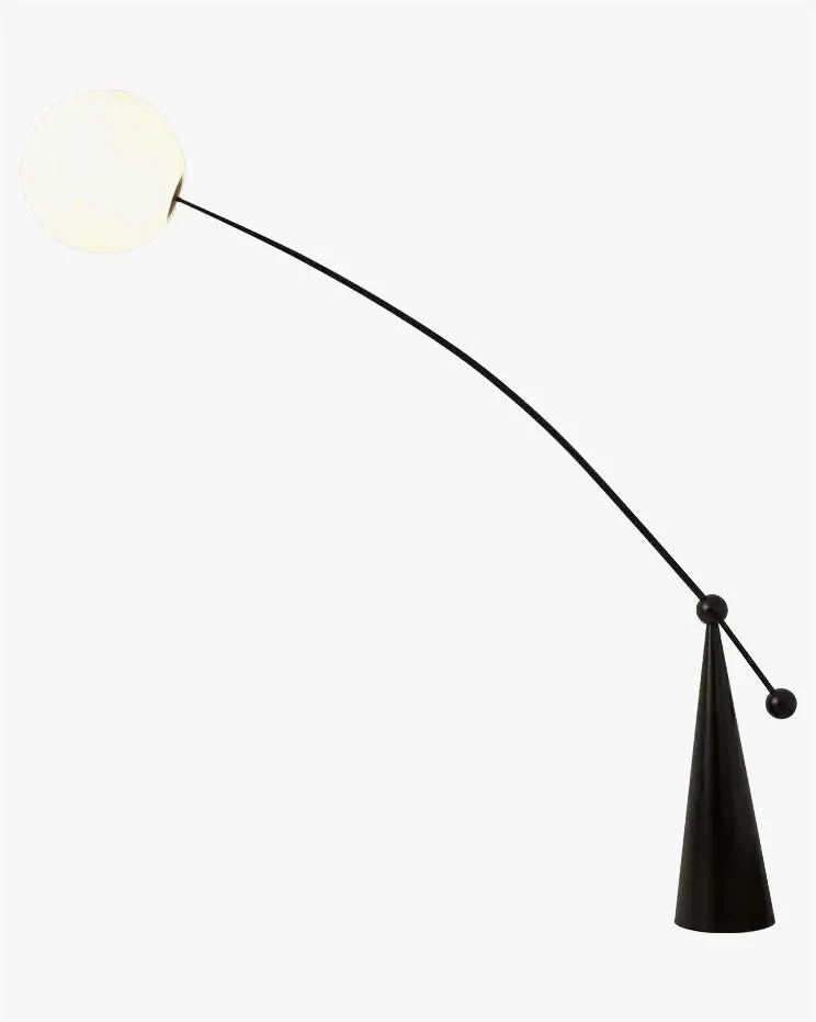 WOMO Lámpara de pie Cantilever con globo de cristal - WM7129