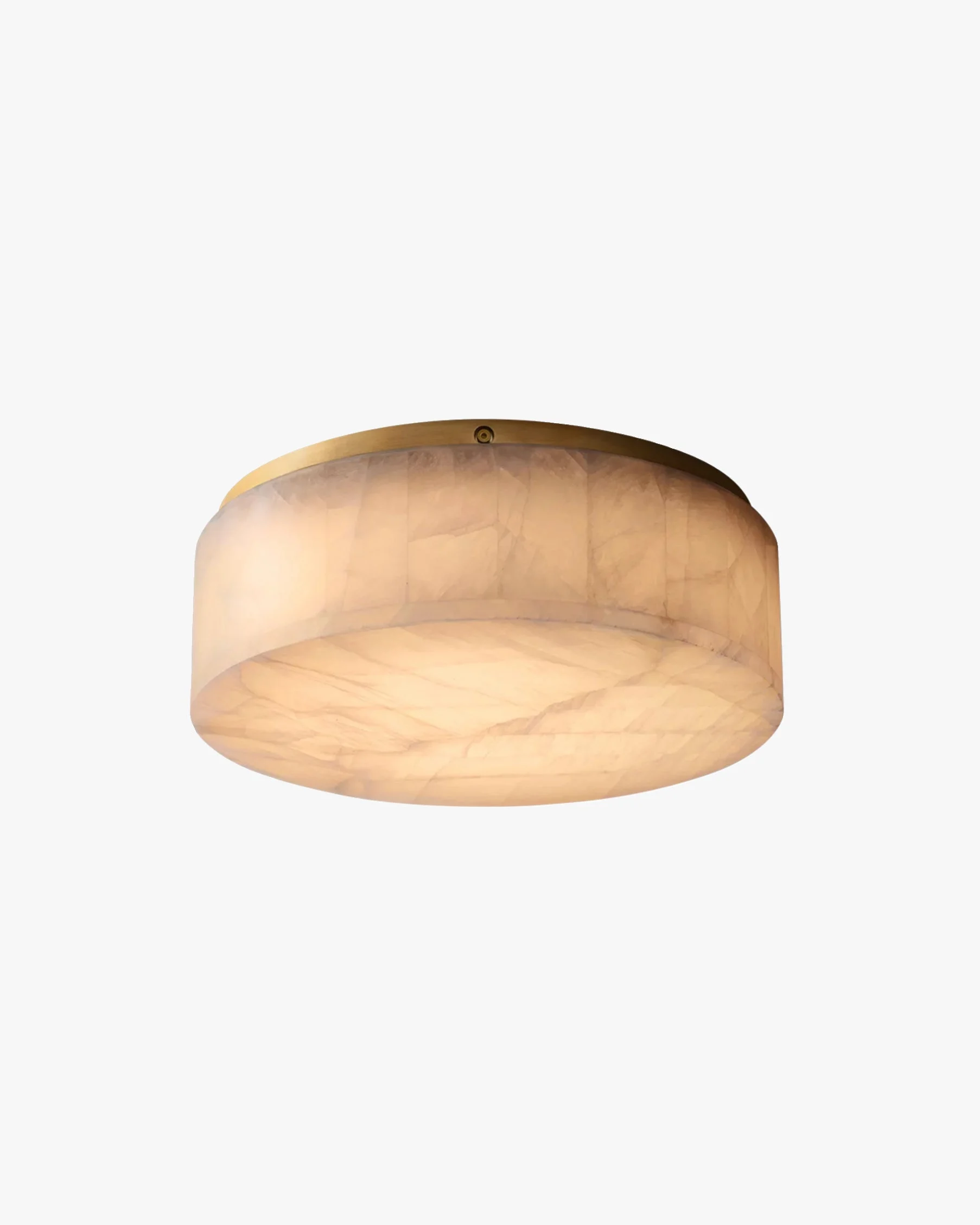 Lámpara de techo empotrada WOMO Drum Alabaster-WM1143