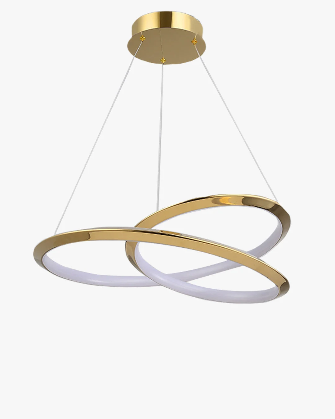 Lámpara de araña WOMO Gold Swirl-WM2707