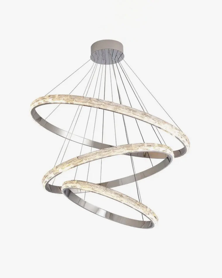 WOMO Lámparas Colgantes LED de Cristal Circular Escalonado - WM2491b