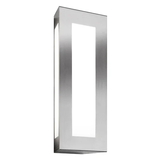 Aplique de exterior Lija de acero inoxidable en forma alargada