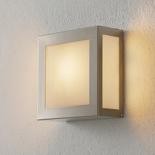 Aplique para exterior con sensor Aqua Legendo Mini, acero inoxidable