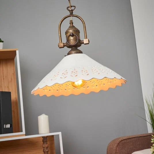 Lámpara colgante Pizzo con cadena, 1 luz