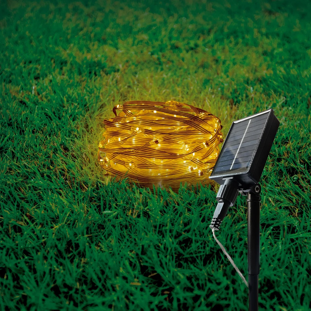Guirnalda Solar LED Cable Negro 0.25W IP44 (5 Metros)
