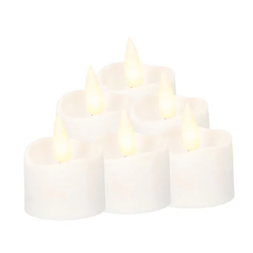 Pack 6 velas decorativas LED 36mm 1xCR2032