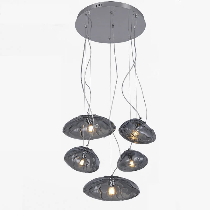 Lámpara colgante de cristal soplado en cascada WOMO-WM2101b
