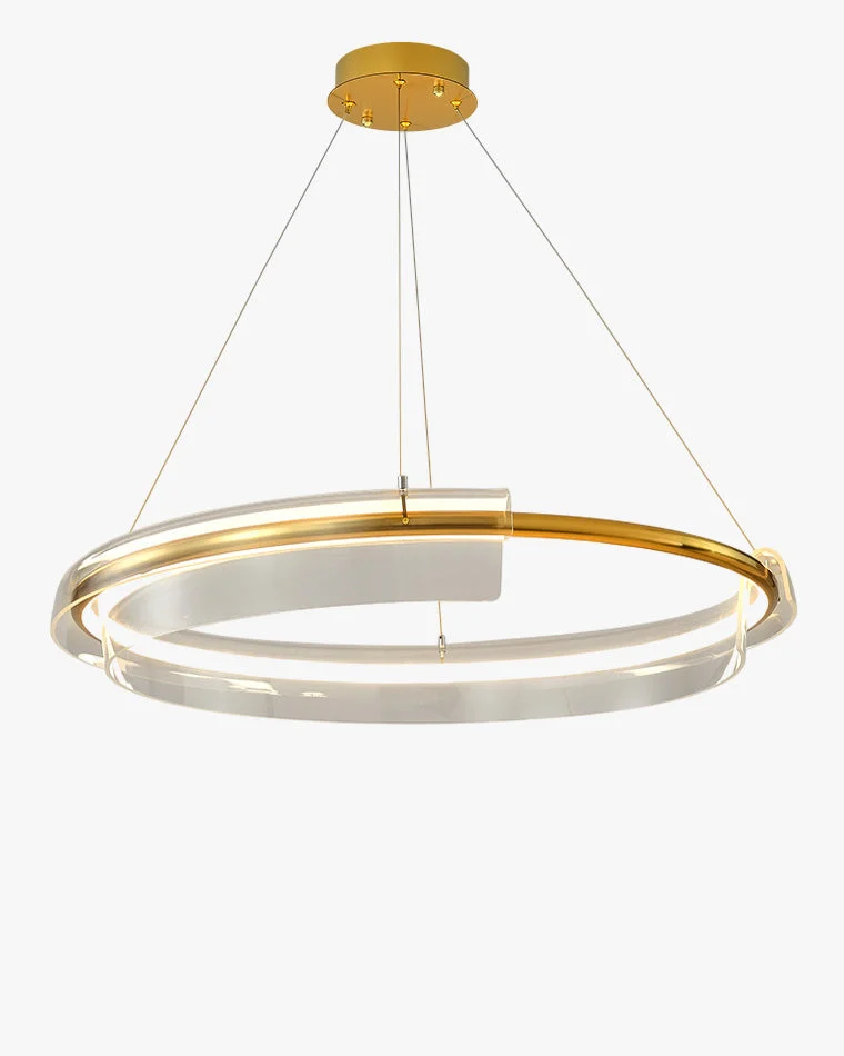 Lámpara de araña LED circular dorada WOMO-WM2165