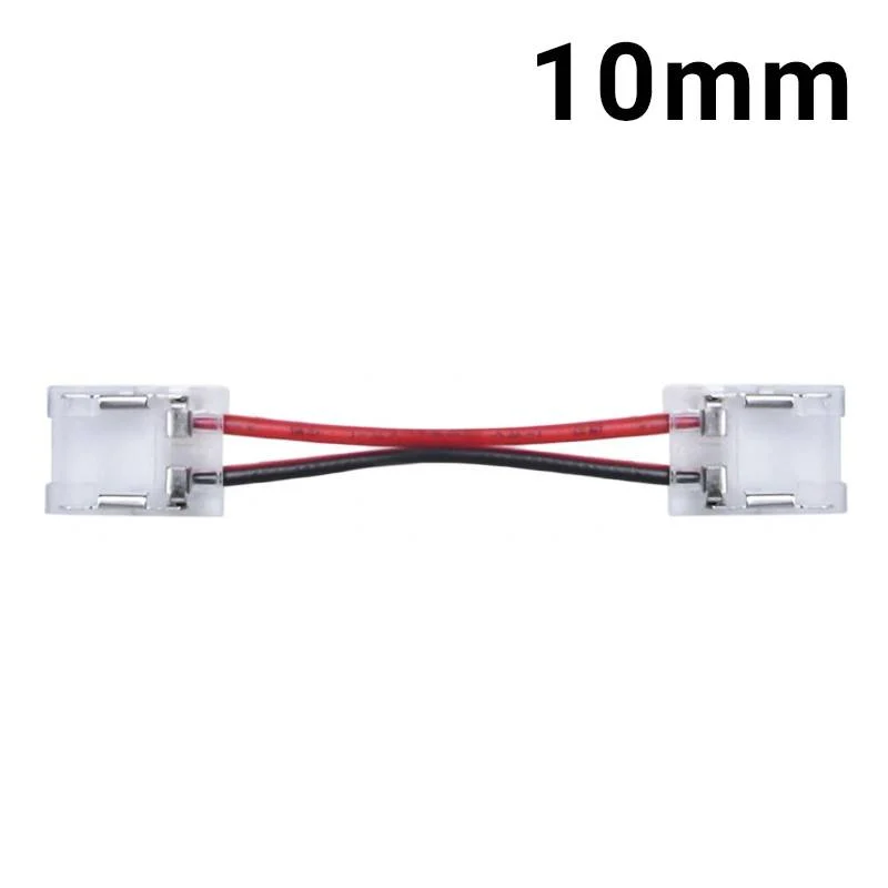 Conector rápido monocolor puente tira a tira COB 10mm