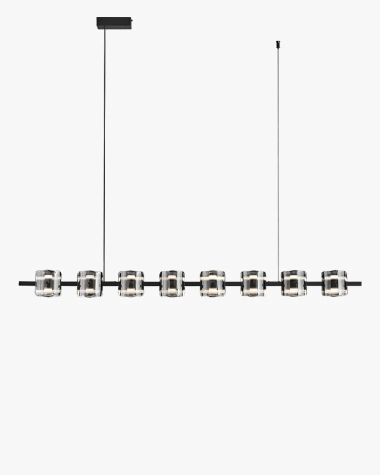 WOMO Lámparas Colgantes Lineal Cristal y Latón-WM2219B