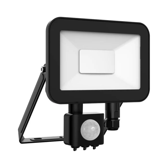 Noxion Proyector LED Beamy G2 Negro 20W 2100lm 100D - 840 Blanco Frio | IP65 - Sensor de movimiento - Simétrico