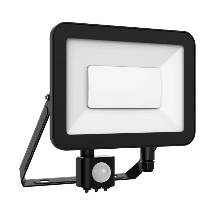 Noxion Proyector LED Beamy G2 Negro 50W 5200lm 100D - 840 Blanco Frio | IP65 - Sensor de movimiento - Simétrico