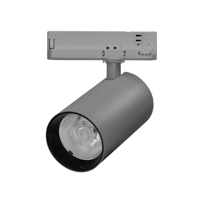 Noxion Foco LED en Carril Spot Trixie Gris 30W 1760lm 36D - 930-957 Ajustable Blanco | Mejor reproducción de color