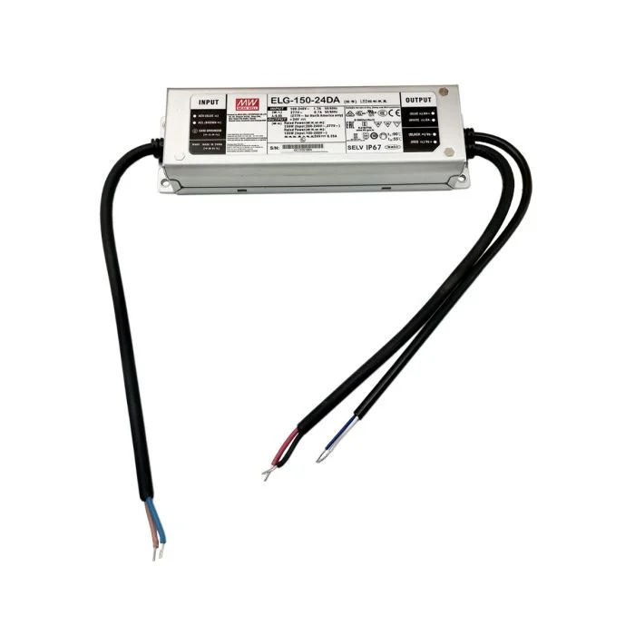 Meanwell Driver for Noxion Tiras LEDs ELG 150W 24v | DALI indoor | incl Cable De Cc| Incl WAGO clips