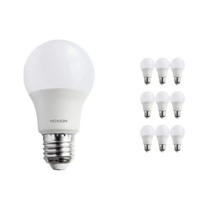 Multipack 10x Noxion Pro LED E27 Pera Mate 7W 600lm - 822-827 Dim to Warm | Regulable - Reemplazo 50W