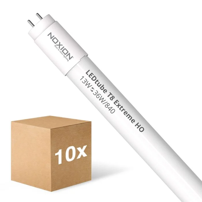 Multipack 10x Noxion Tubo LED T8 Avant Extreme (EM/Mains) High Output 13W 2100lm - 840 Blanco Frio | 120cm - Reemplazo 36W
