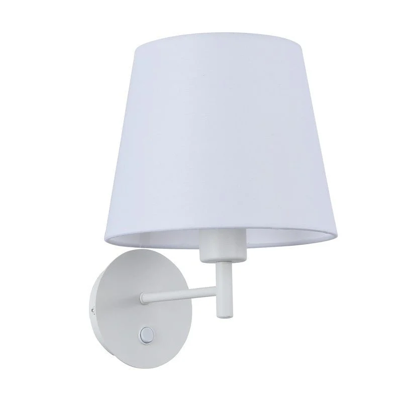 Aplique de pared con pantalla e interruptor Classic "RIGA" - E27