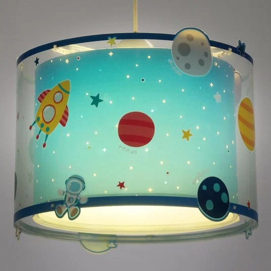 Lámpara colgante infantil PLANETS de Dalber con motivo