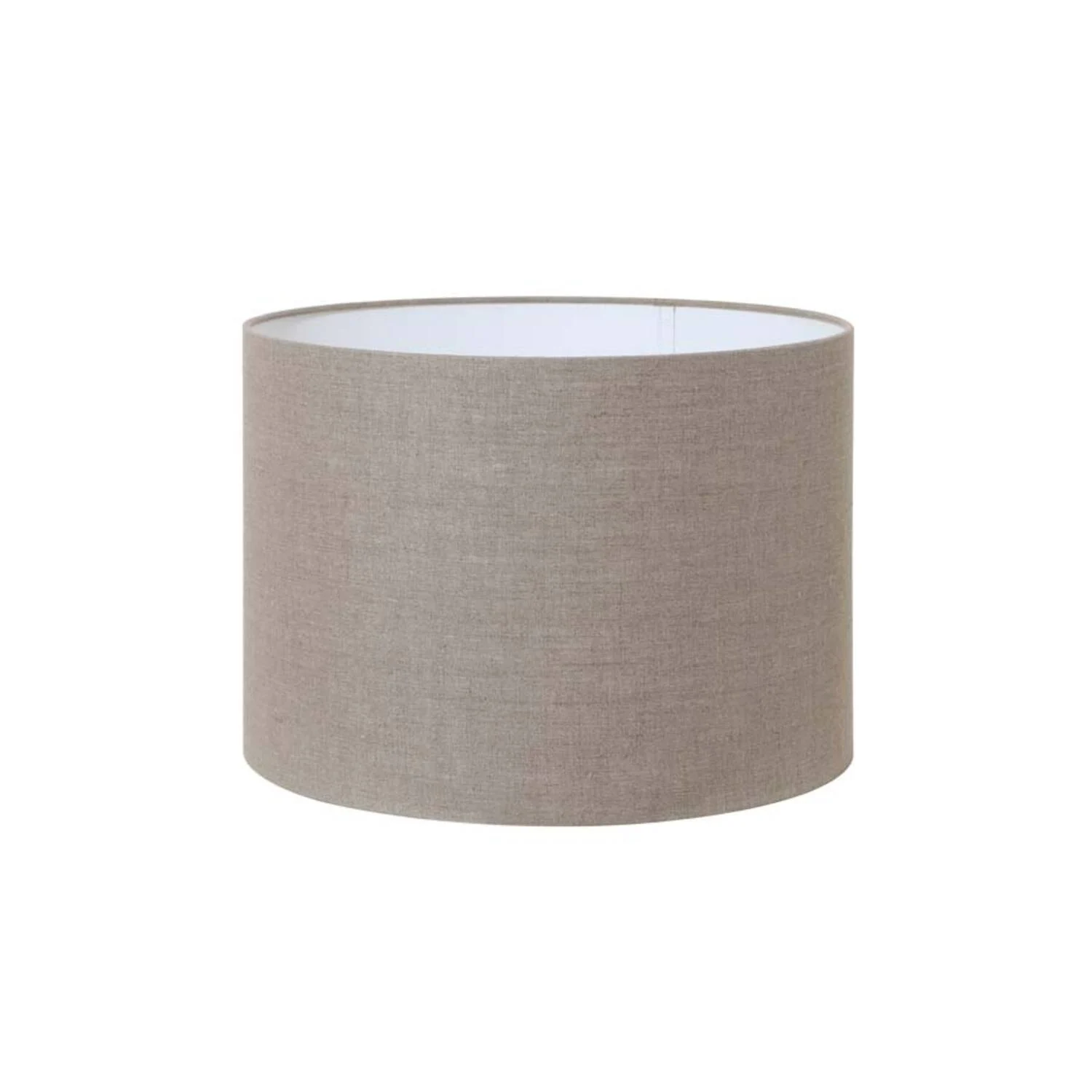 Pantalla de lámpara beige en forma cilíndrica Light & Living Dark Linen