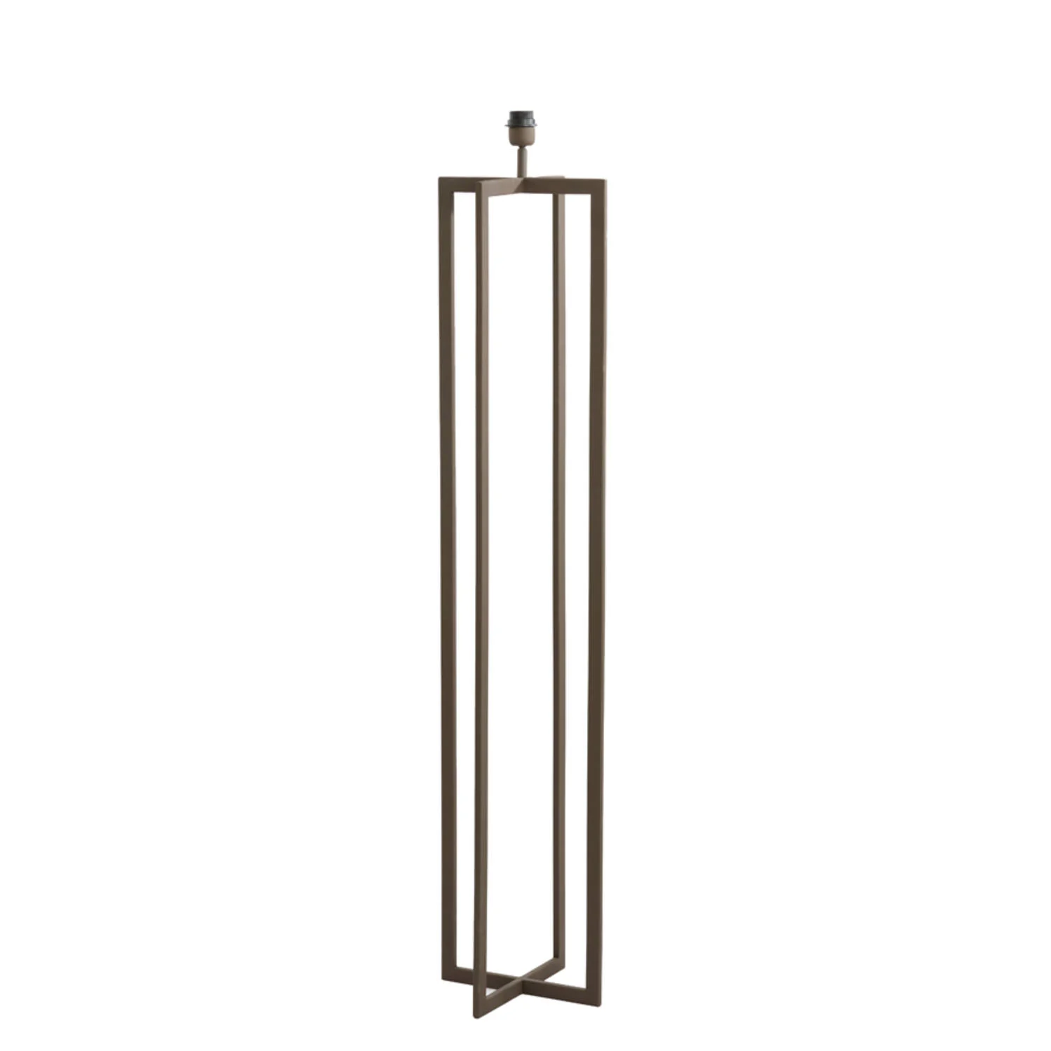 Base de lámpara larga cuadrada plateada Light & Living Mace