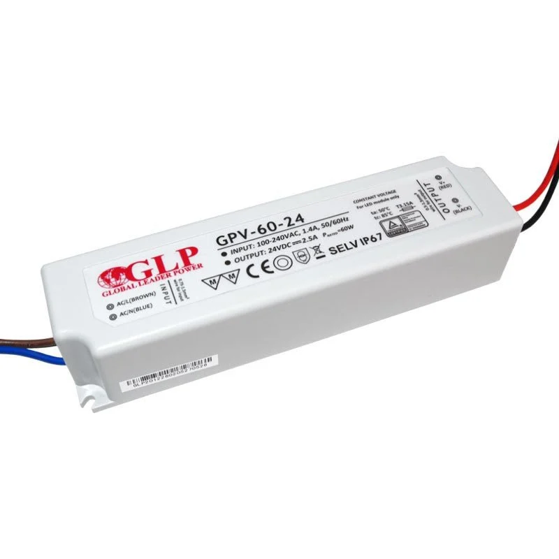 Fuente de alimentación estanca 24V DC - 60W - IP67 - GLP